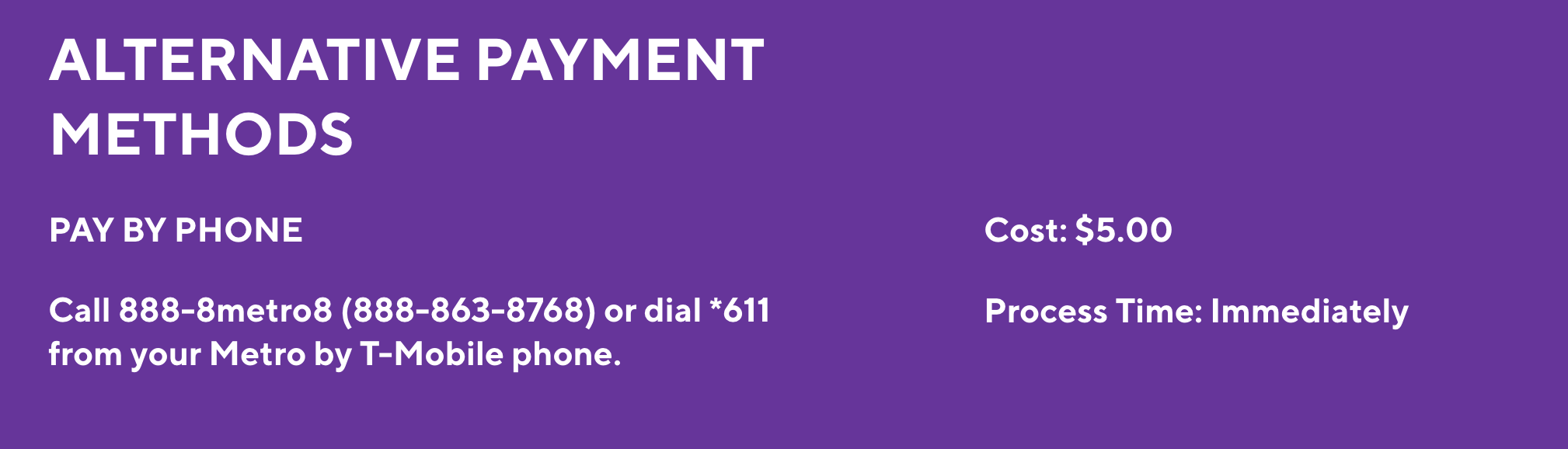 How to Pay Your Metro PCS Bill by Phone?